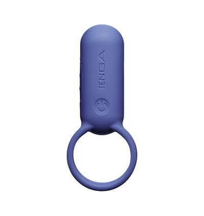 Tenga  paiRing - Wibrujący pierścień erekcyjny dla par z etui, Niebieski