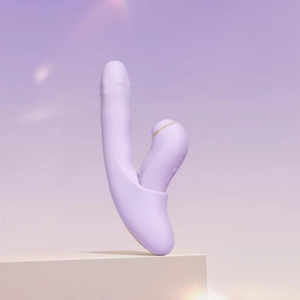 Svakom DuoGlow - Wibrator króliczek 2w1 z funkcją pulsacji i odpinanym stymulatorem łechtaczki 