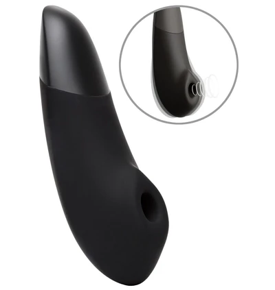 Womanizer Enhance - Dyskretny stymulator soniczny łechtaczki z  dodatkowymi wibracjami, Czarny