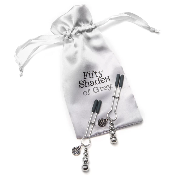 Fifty Shades of Grey The Pinch -  zaciski na sutki - srebrny