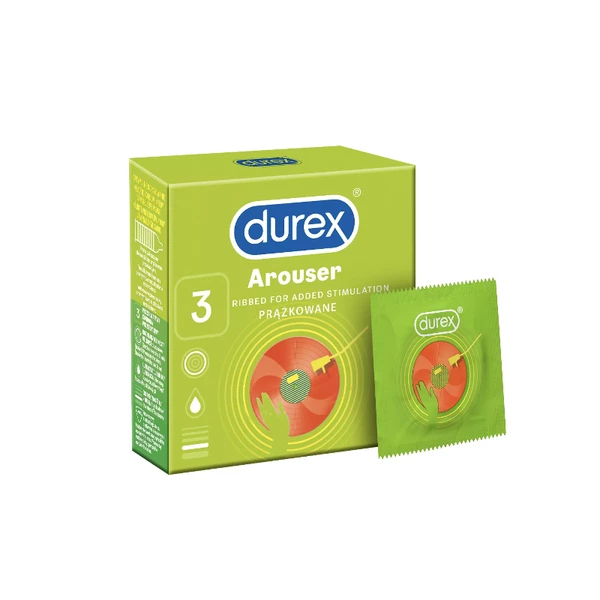 Durex Arouser - prezerwatywy pokryte prążkami