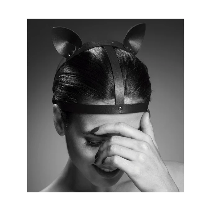 Bijoux Indiscrets  MAZE Head Piece  - kocie uszy - czarny