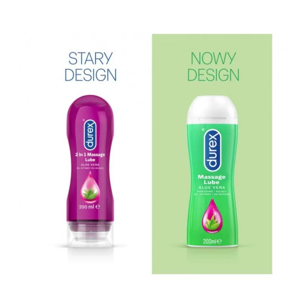 Durex Play do masażu stymulujący - Fiolet-Aloes - Żel intymny
