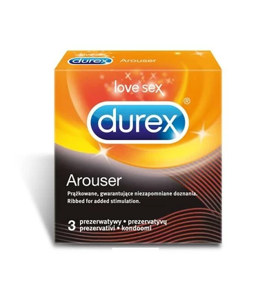 Durex Arouser - prezerwatywy pokryte prążkami