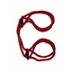 Kink by DocJohnson  Kink Hogtied Bind &amp; Tie - kajdanki z liny do krępowania, Czerwony