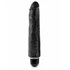 Kink Cock 10&quot; Vibrating Stiffy Black - wibrujące dildo