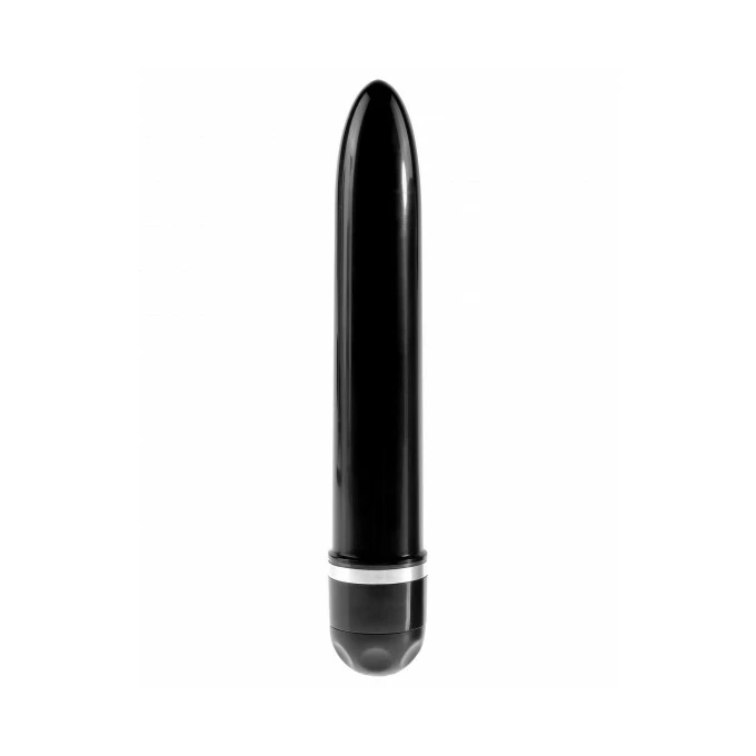 Kink Cock 10&quot; Vibrating Stiffy Black - wibrujące dildo