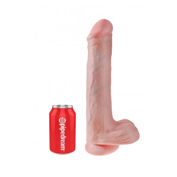 King Cock 13&quot; Cock with Balls Flesh - dildo