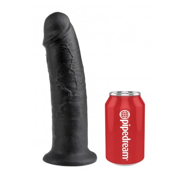 King Cock 10&quot; Cock Black - dildo
