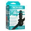 Vac-U-Lock Silicone Ball Gag with Plug - knebel z uchwytem na dildo