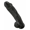 King Cock 14&quot; Cock with Balls Black - dildo