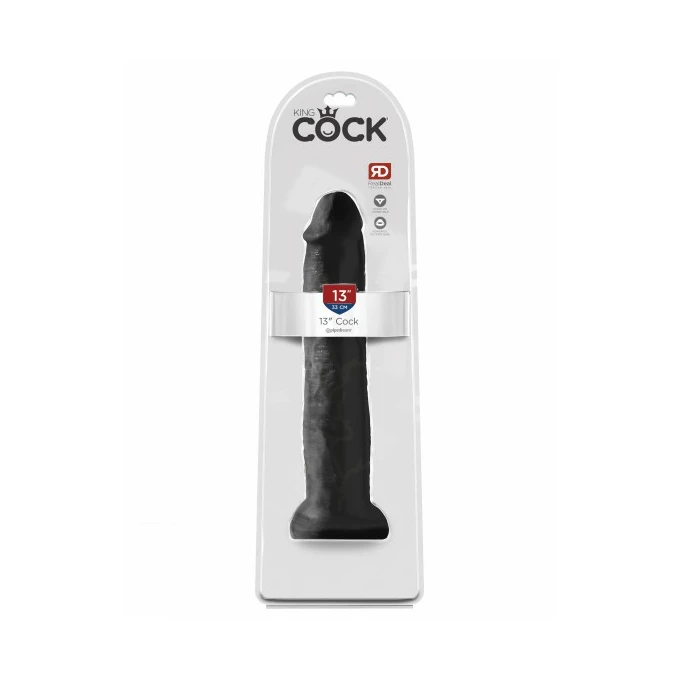King Cock 13&quot; Cock Black - dildo