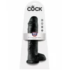 King Cock 11&quot; Cock with Balls Black - dildo