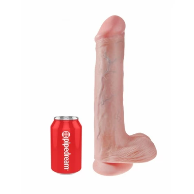 King Cock 13&quot; Cock with Balls Flesh - dildo