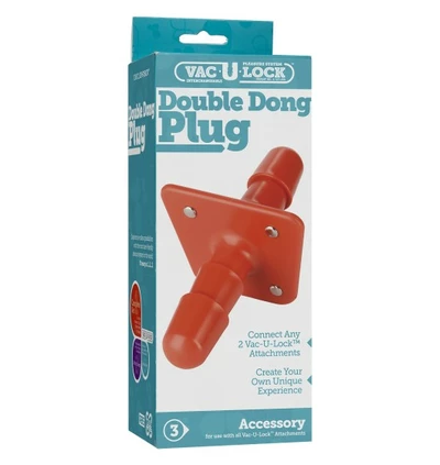 Vac-U-Lock Double Dong Plug - Zatyczka do podwójnego dildo