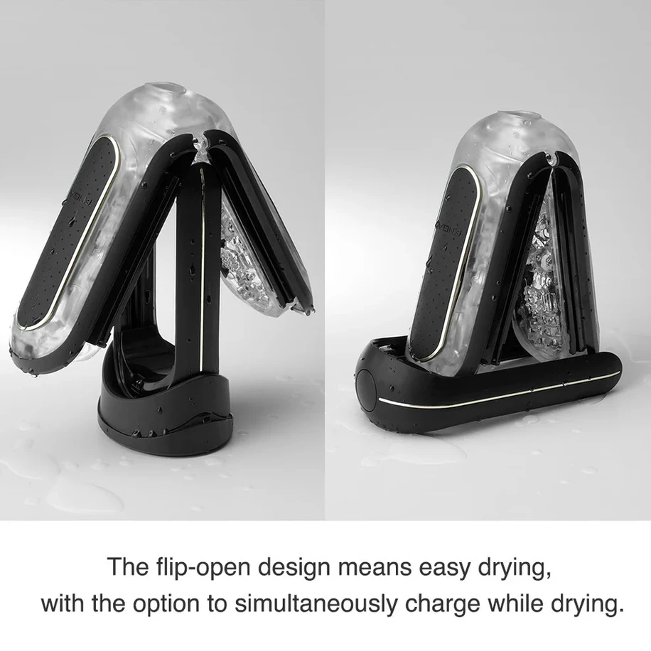 Tenga Flip Zero Electronic Vibration - masturbator wibrujący, czarny