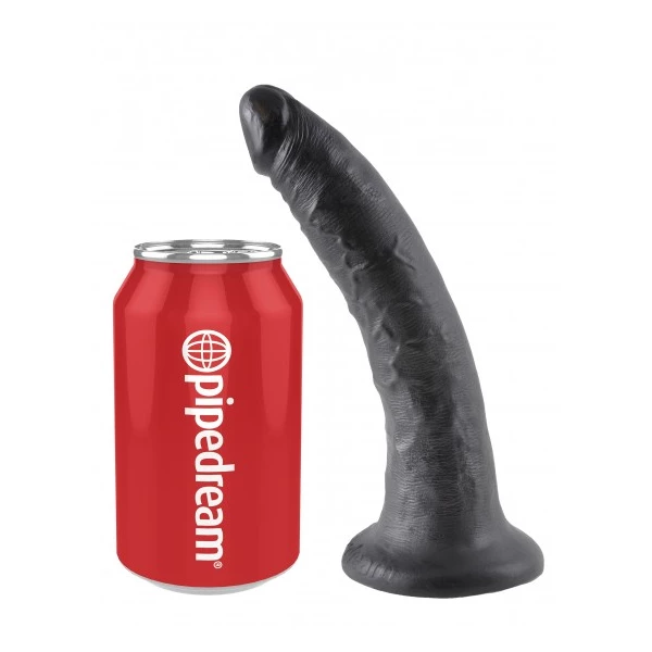 King Cock 7&quot; Cock Black - dildo