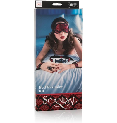 Scandal  Bed Restraint Kit - zestaw do krępowania z mocowaniem do łóżka