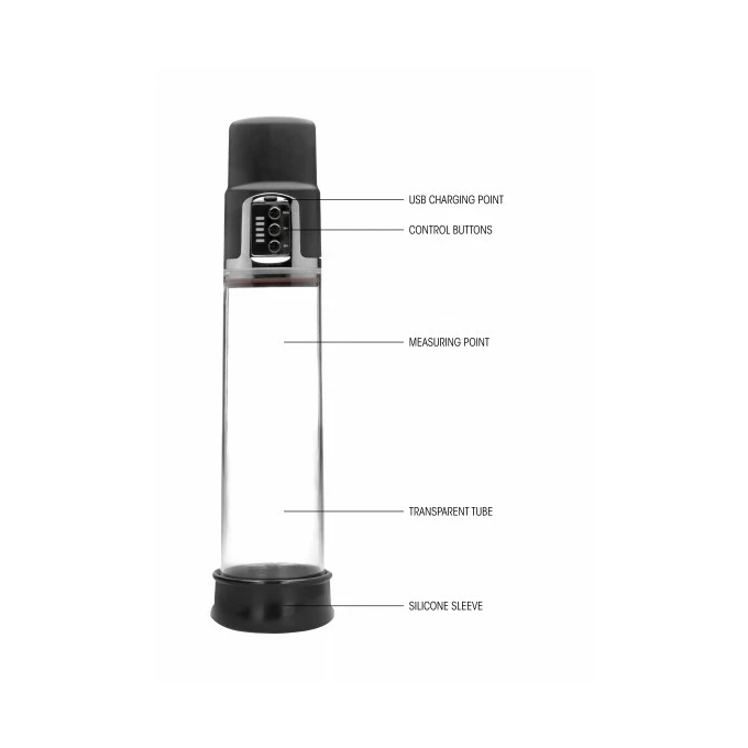 Premium Rechargeable Automatic Pump Transparent - pompka do penisa