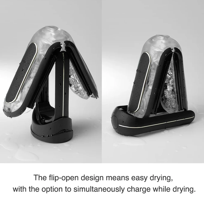 Tenga Flip Zero Electronic Vibration - masturbator wibrujący, czarny