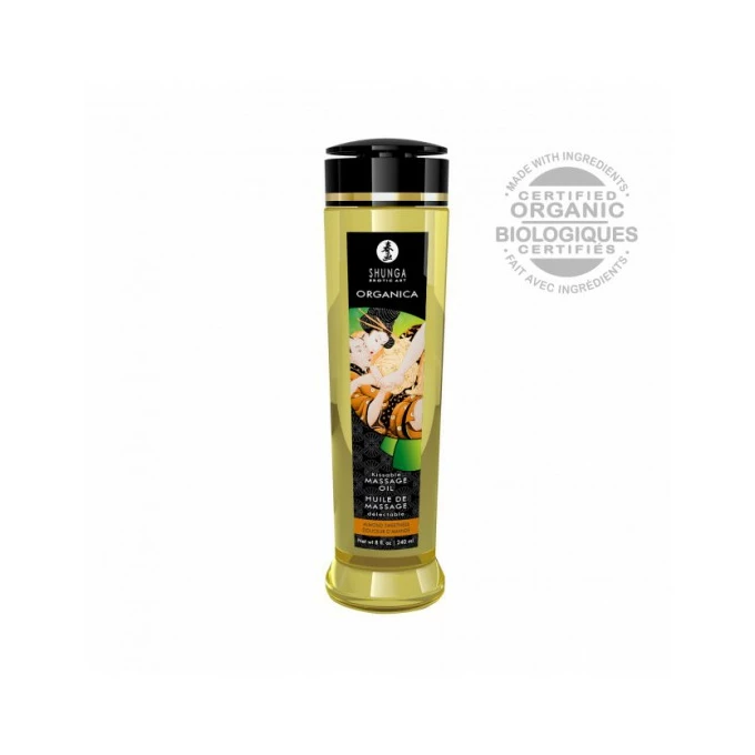 Shunga Natural Massage Oil Organica- organiczny migdałowy olejek do masażu - Wariant/Rozmiar: 240 ml