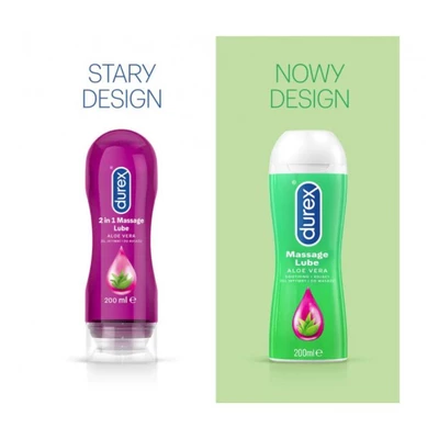 Durex Play Massage 2 in 1 Aloe Vera - Lubrykant, Żel do masażu