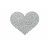 Bijoux Indiscrets Flash Heart Silver - Nasutnki, Srebrny