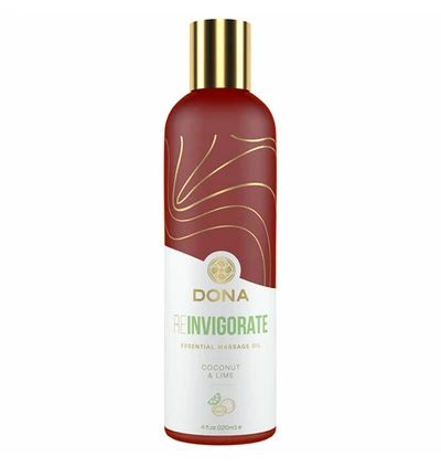 Dona Essential Massage Oil Reinvigorate Coconut Lime 120 ml - Olejek do masażu
