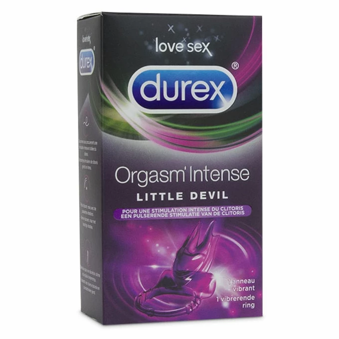 Durex Intense Little Devil Cock Ring - Wibrujący pierścień erekcyjny