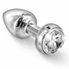 Diogol Annixitting Vibrating Butt Plug Silver 34 mm - wibrujący korek analny ze zdobieniami, Srebrny