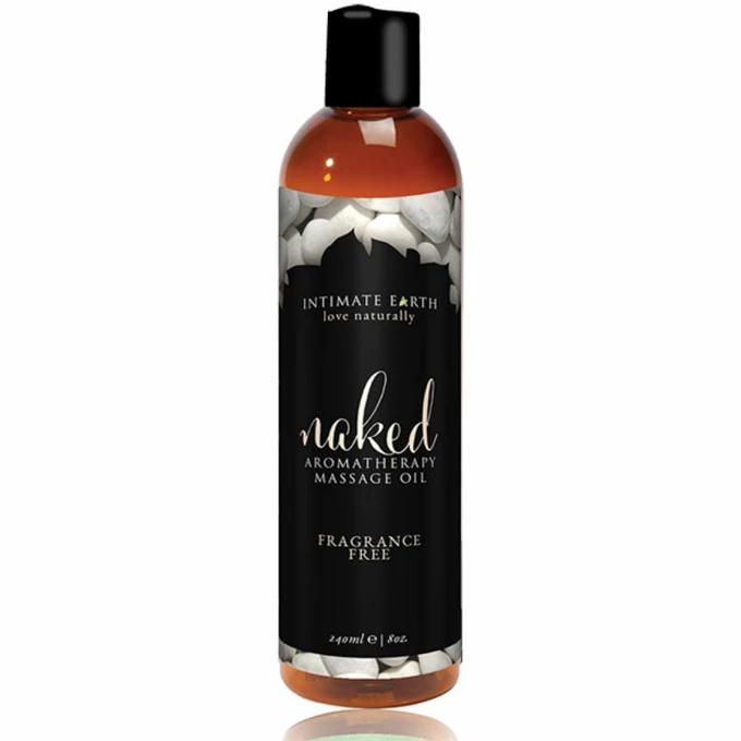 Intimate Organics Naked Unscented Massage Oil 240ml - Organiczny Bezzapachowy olejek do masażu