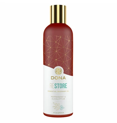 Dona Essential Massage Oil Restore Peppermint &amp; Eucalyptus 120 ml - Olejek do masażu