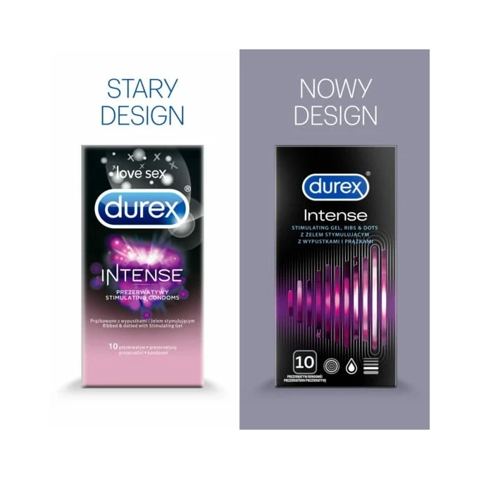 Durex Intense Orgasmic Condoms  - Prezerwatywy z wypustkami