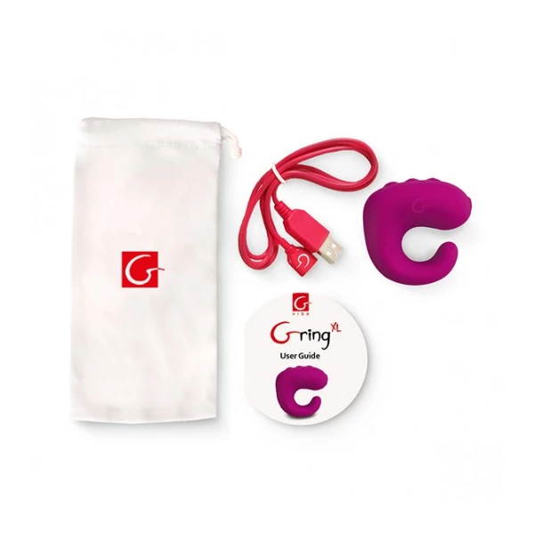 GringXL Sweet Raspberry - wibrator na palec
