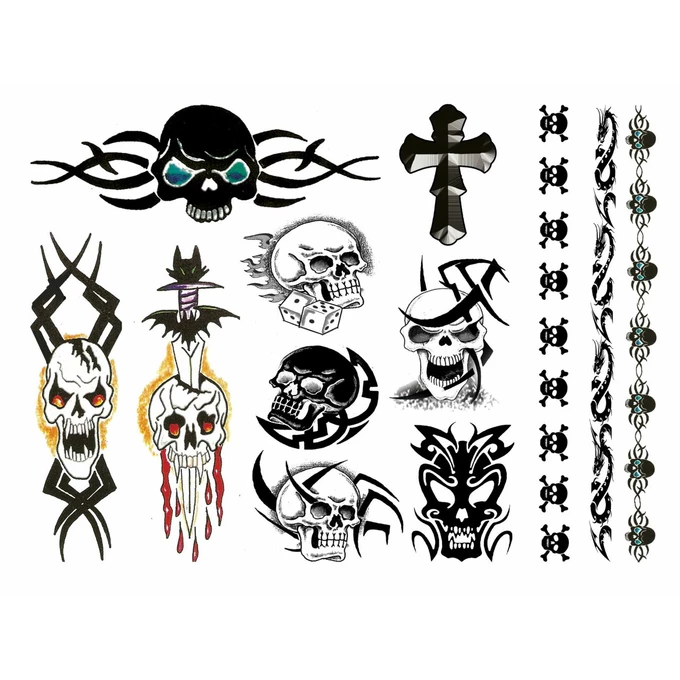 Tattoo Set Punk Bitch - Zestaw seksownych, zmywalnych tatuaży