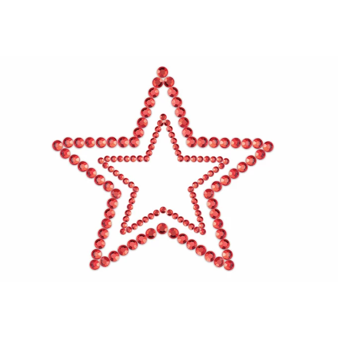 Bijoux Indiscrets Star Red - Nasutnki, Czerwony