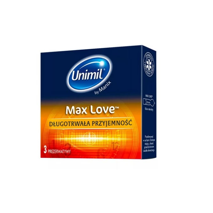 Unimil Max Love - prezerwatywy prążkowane