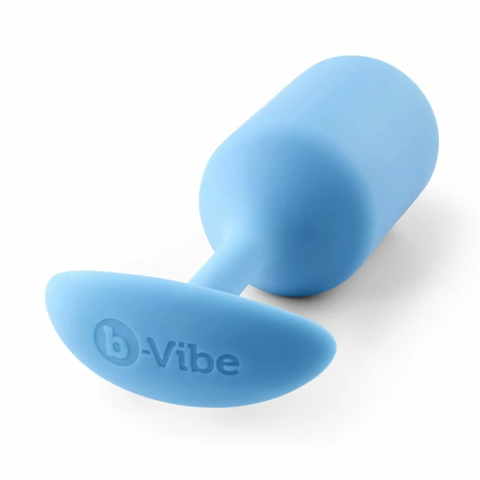 B-Vibe Snug Plug 3 -korek analny, Niebieski