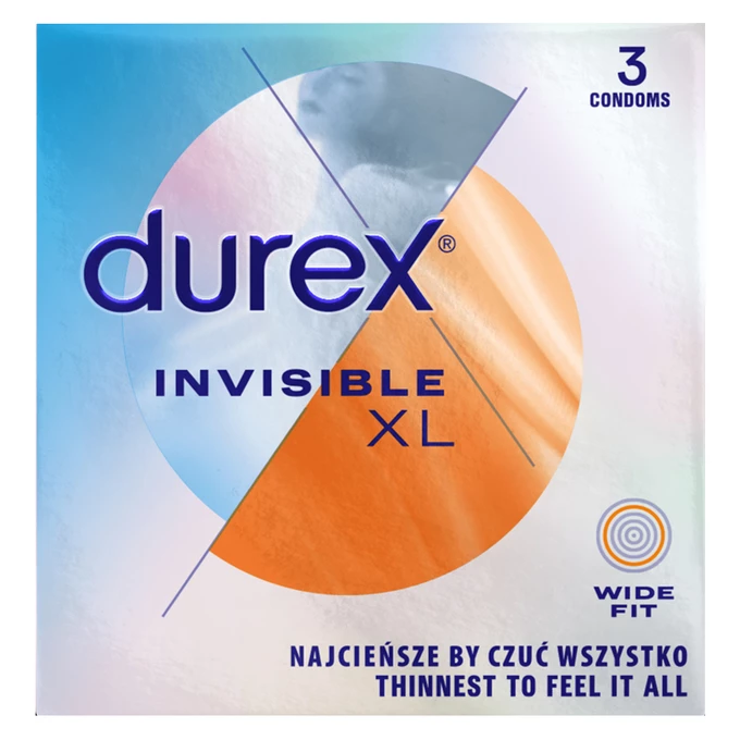 Durex Invisible XL -  Prezertwaty Powiększone