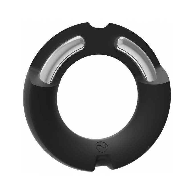 Kink by DocJohnson Hybrid Silicone Covered Metal Cock Ring 50mm - Elastyczny pierścień erekcyjny