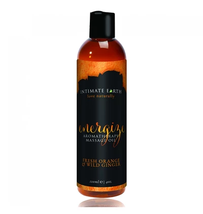 Intimate Earth Energize Massage Oil 120 ml - Naturalny olejek do masażu