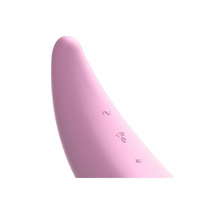 Satisfyer Curvy 3+ Pink  - Soniczny Wibrator łechtaczkowy sterowany aplikacją