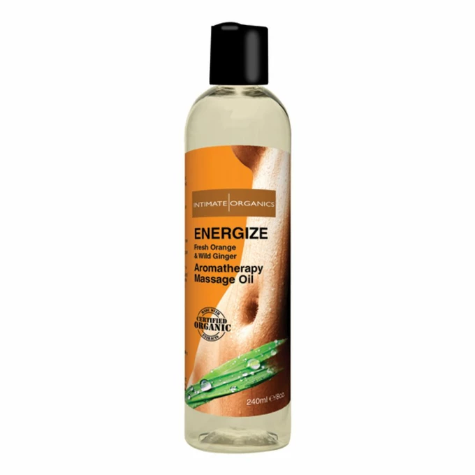 Intimate Organics Energize Massage Oil 240 ml - Organiczny Energetyzujący olejek do masażu