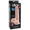 King Cock 3D Cock Swinging Balls 9 Inch - Dildo klasyczne