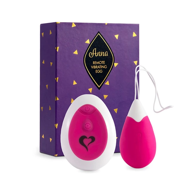 FeelzToys Anna Vibrating Egg Remote Deep - Wibrator kulka / jajeczko, Różowy
