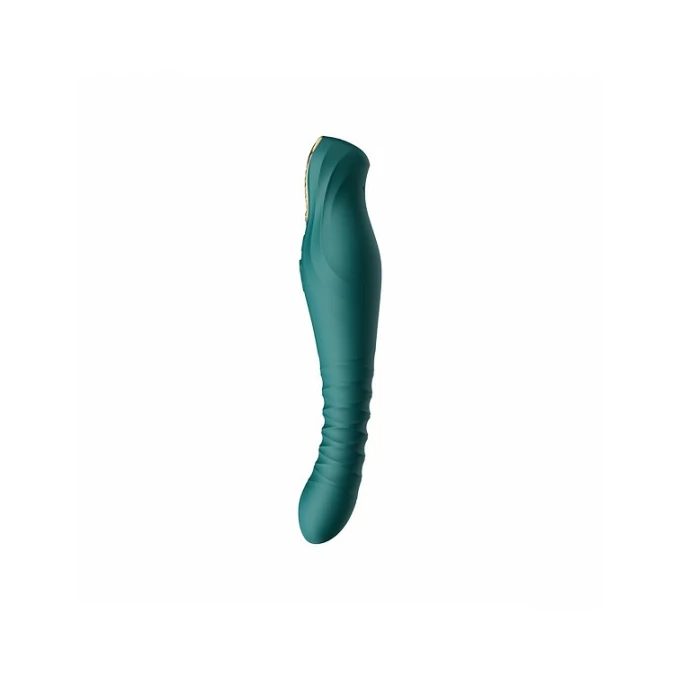 Zalo King Vibrating Thruster Turquoise Green - wibrator klasyczny, zielony