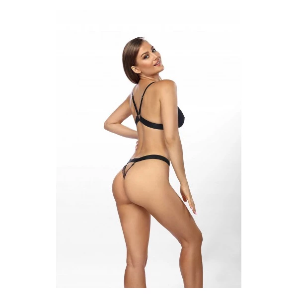 Anais Apparel Luxury - Dionisia komplet 2 częściowy, Czarny