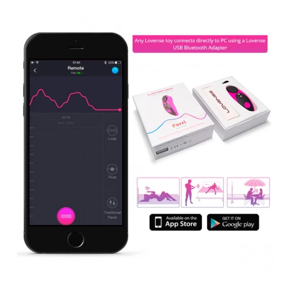 Lovense Ferri - Wibrator łechtaczkowy do bielizny sterowany smartphonem