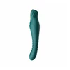 Zalo King Vibrating Thruster Turquoise Green - wibrator klasyczny, zielony