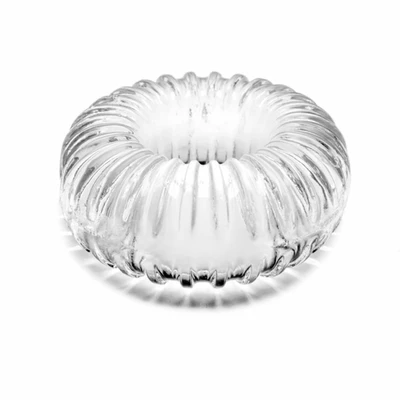 Perfect Ribbed Ring Clear  - Elastyczny pierścień erekcyjny, Przezroczysty